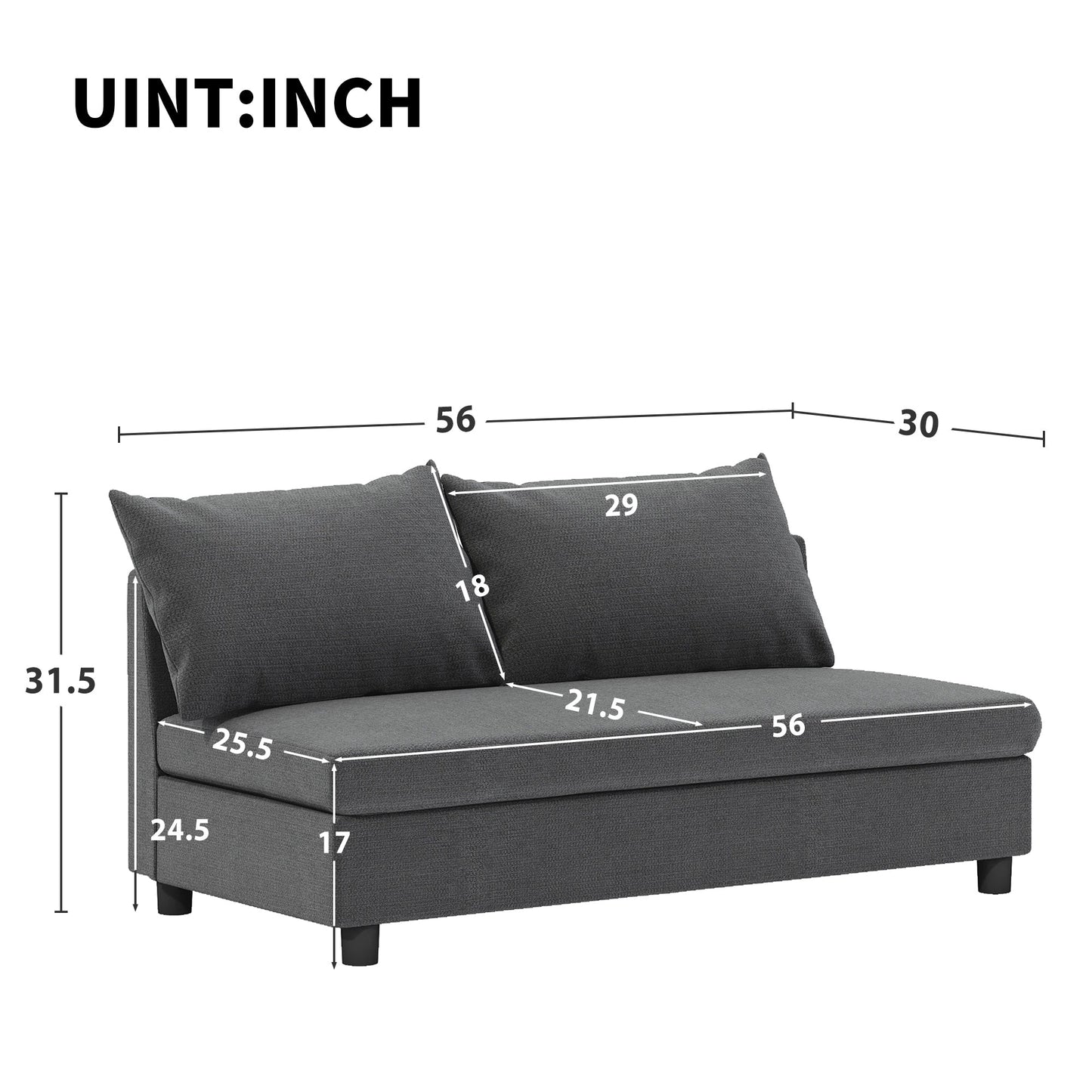 Liora Mod Chenille Module Seat