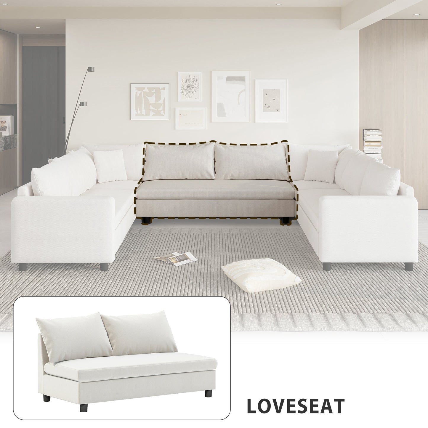 Liora Mod Chenille Module Seat