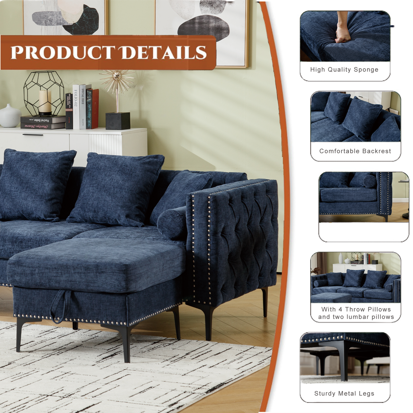 CieloFina Convertible Ottoman Couch