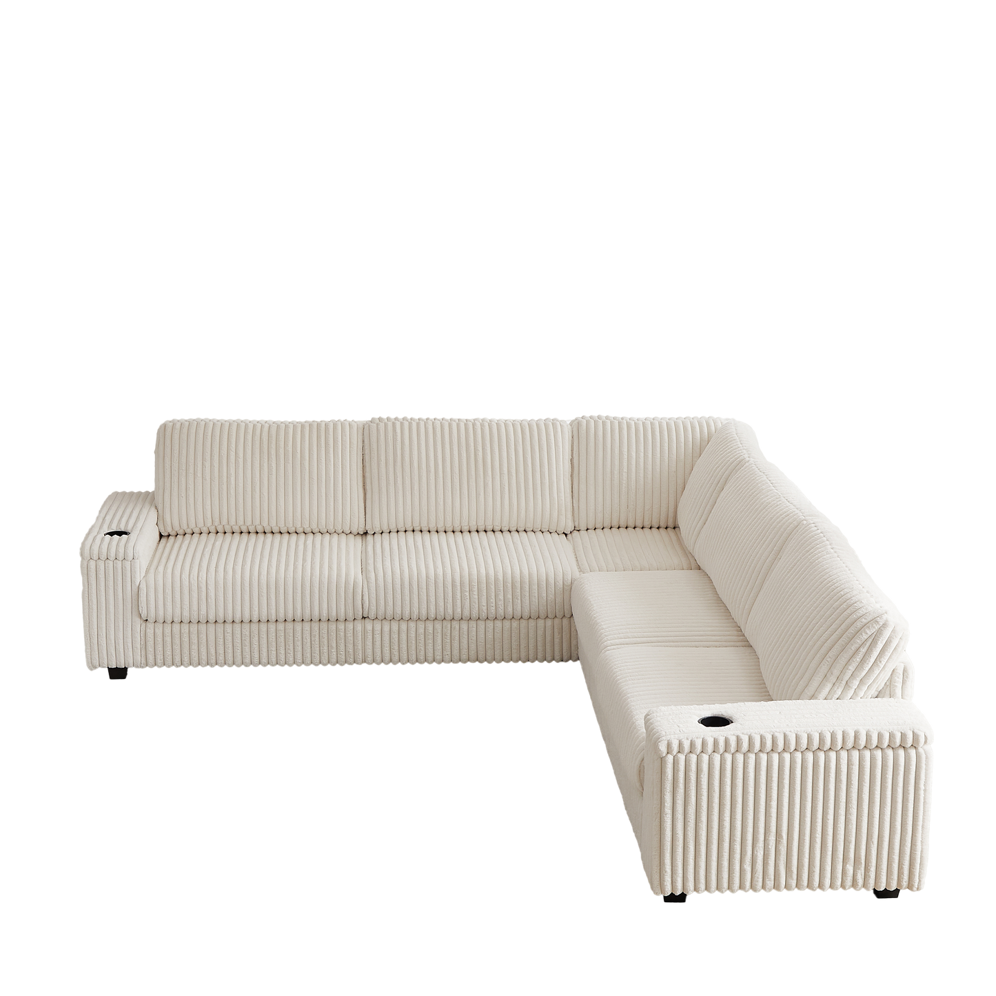 Delara Nest Oversized Corduroy Sectional