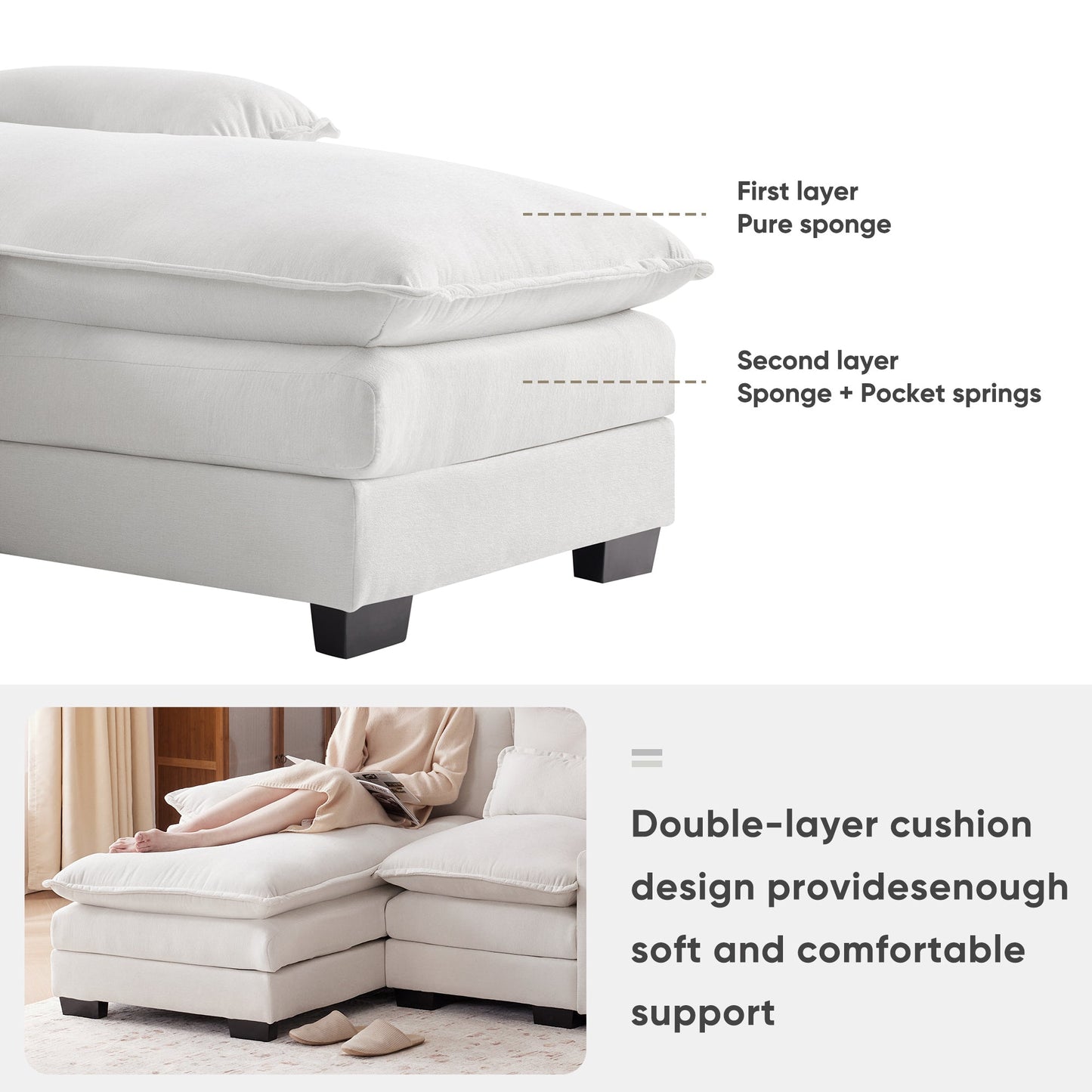 AuroraHub U-Shape Sofa
