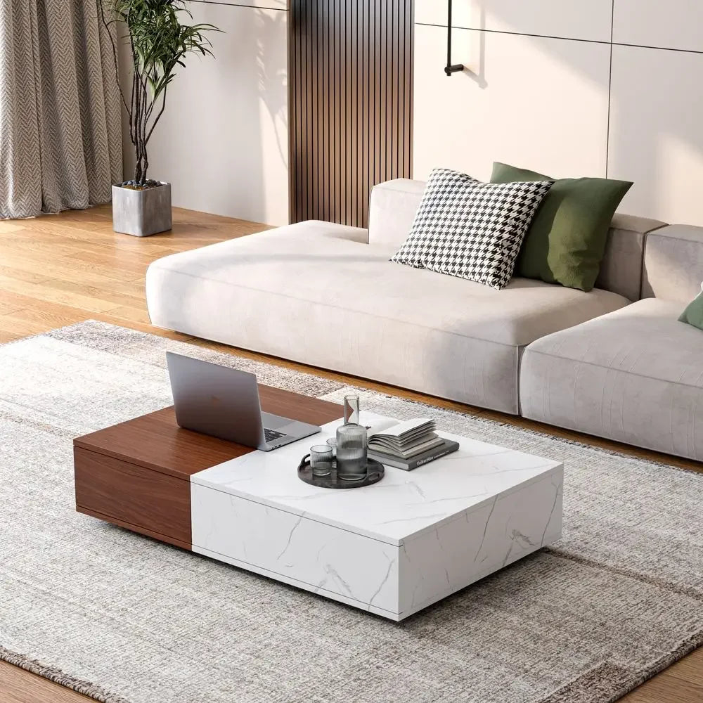 Vero Wood Two-Tone Walnut Table