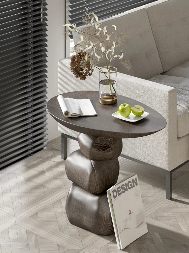 MoriZen Log Stone Table