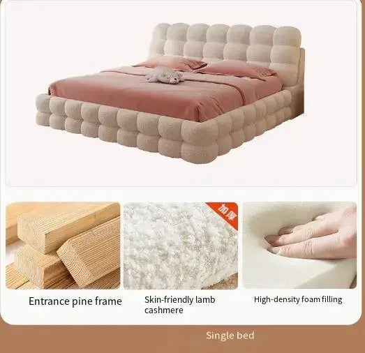 Queen Snow Haven Upholstered Platform Bed