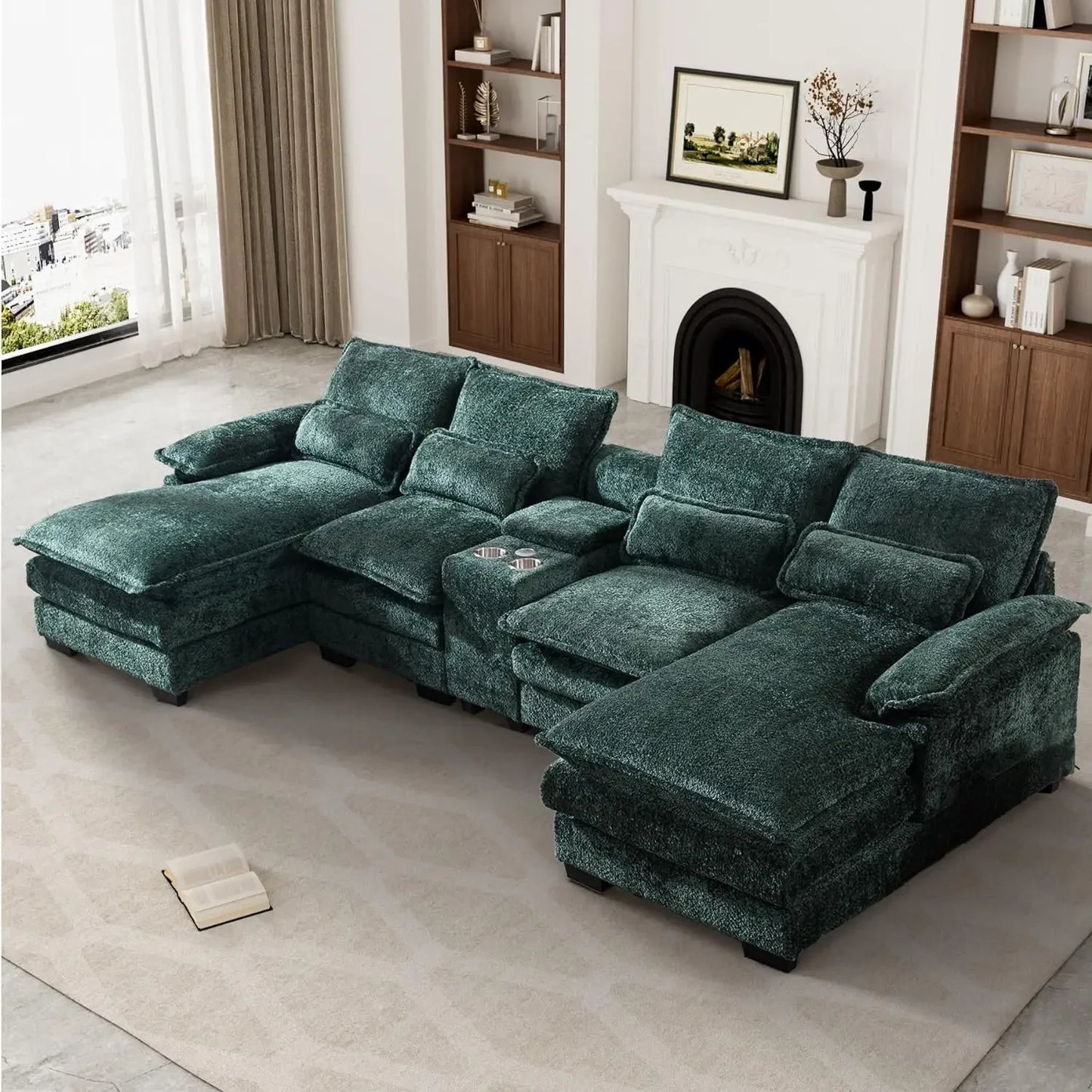 Elara Fluffy Chenille Couch