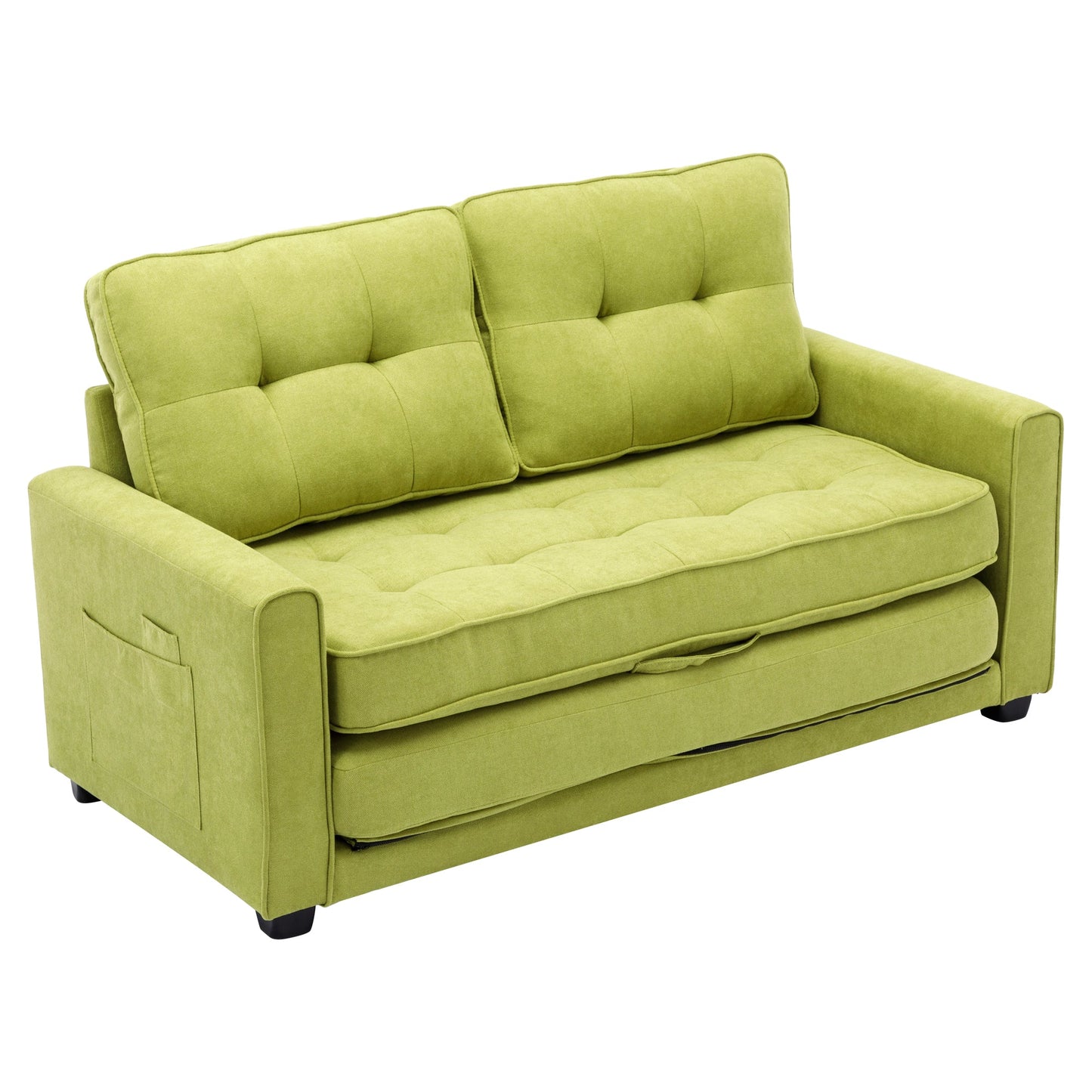 LuminaPull Green Loveseat Sofa