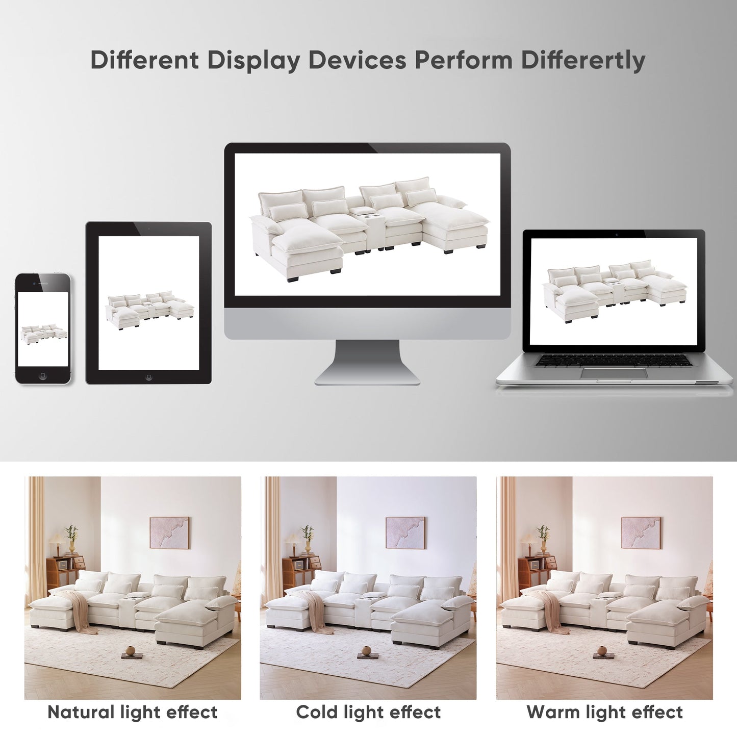 AuroraHub U-Shape Sofa