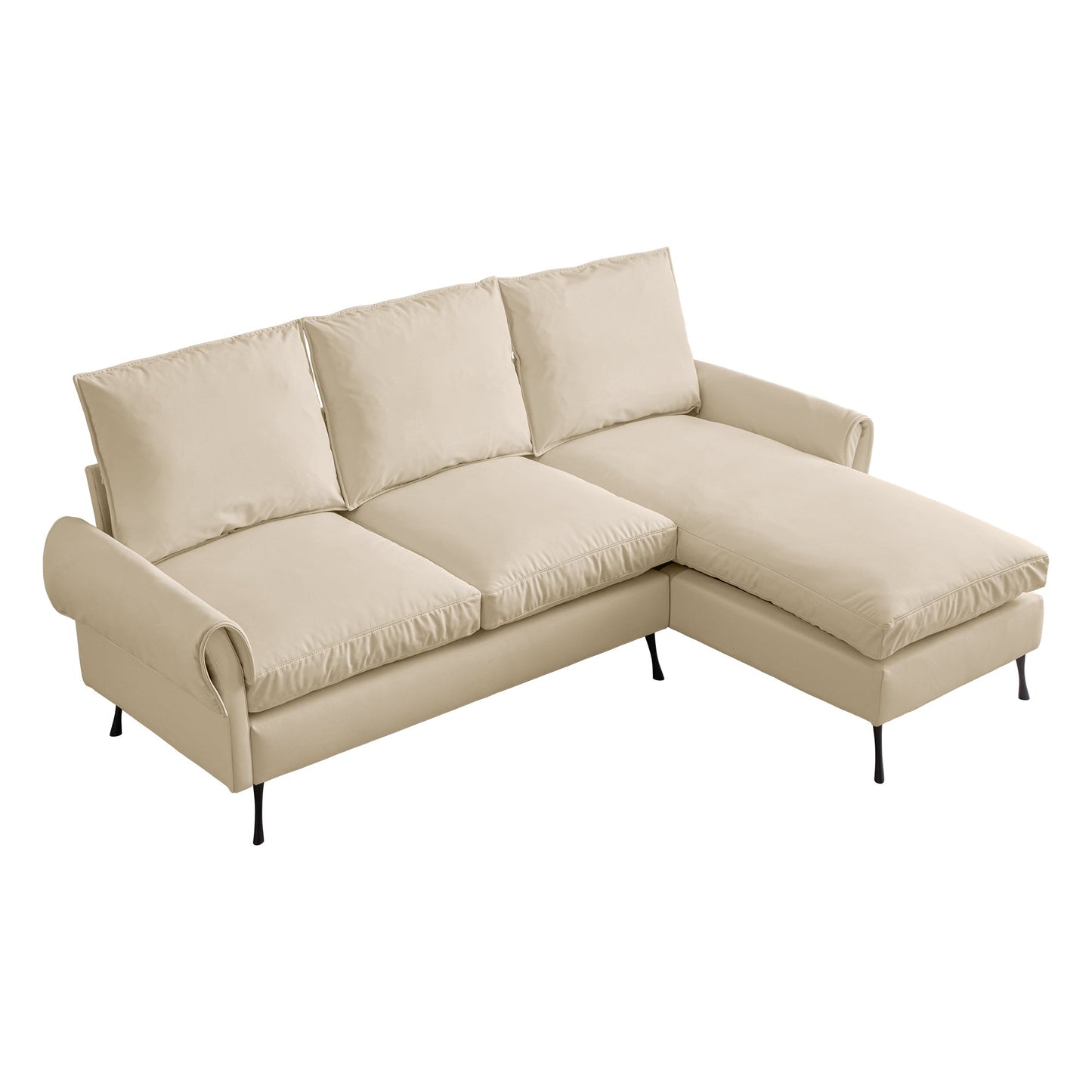 Isolde Accent L-Shaped Modern Couch