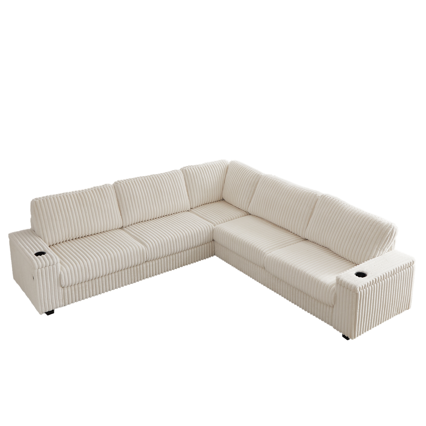 Delara Nest Oversized Corduroy Sectional