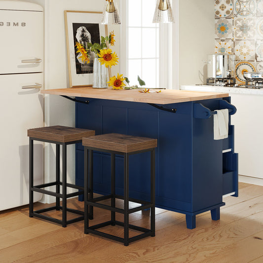 Farmhouse Kitchen Island Dining Set