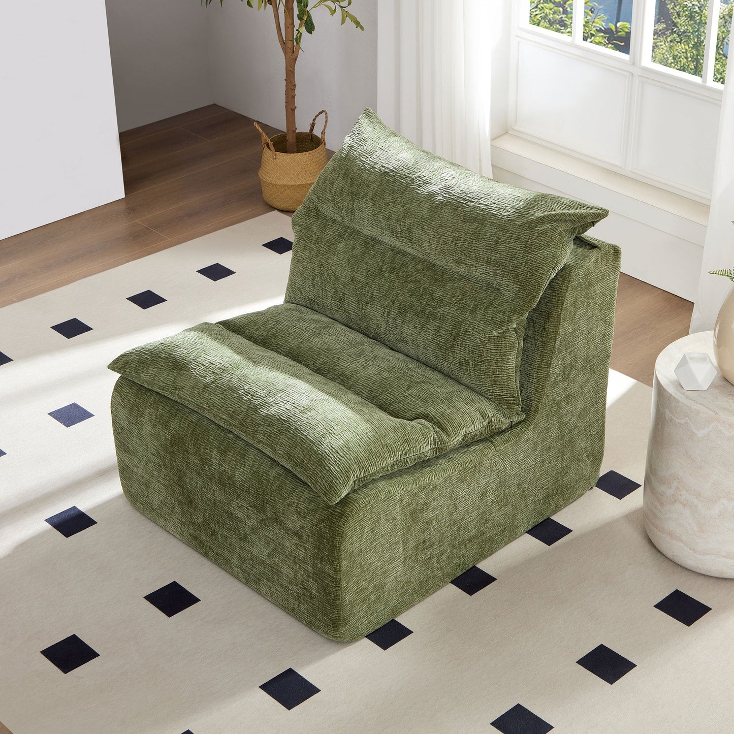 Minimalist Leisure Armless Lounger