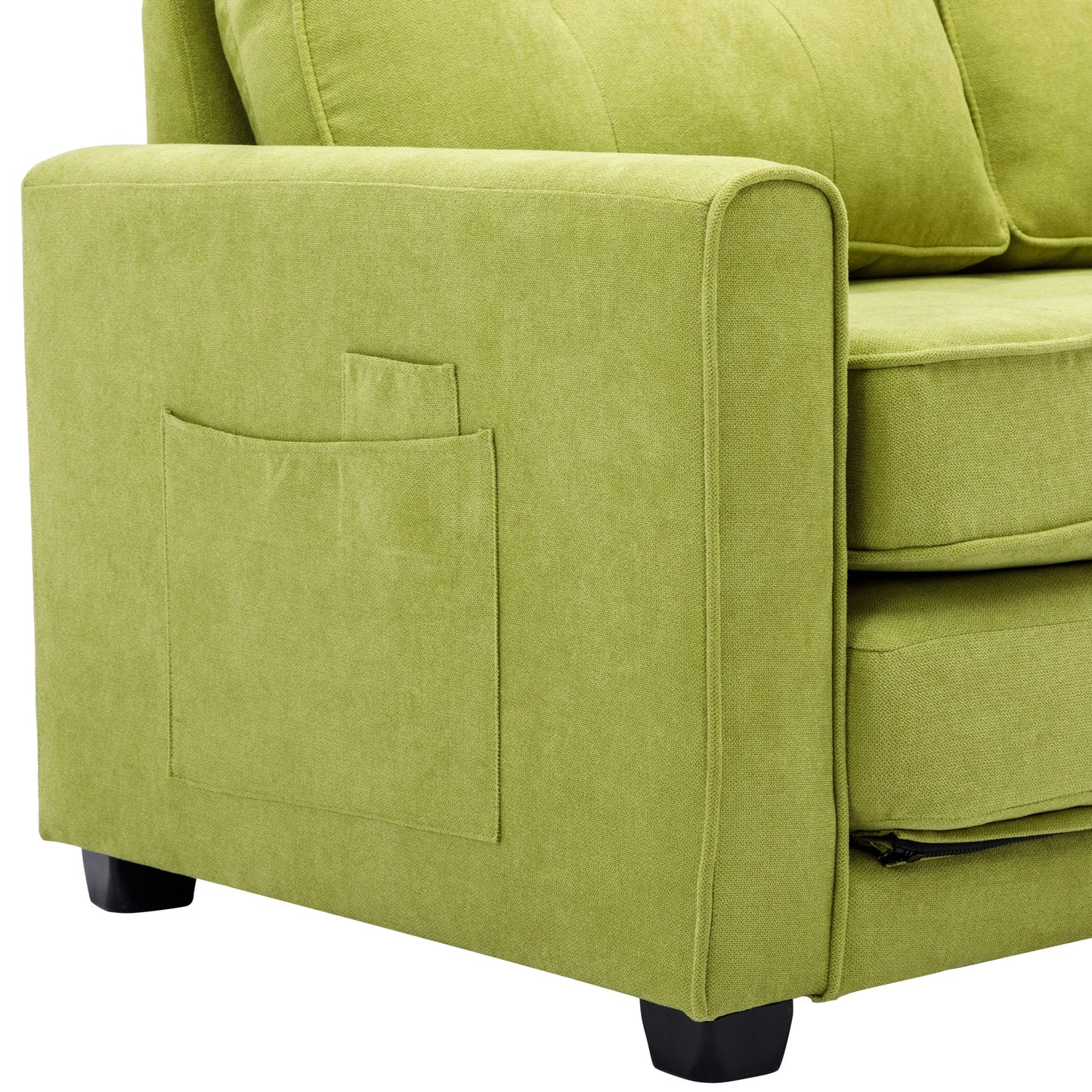 LuminaPull Green Loveseat Sofa