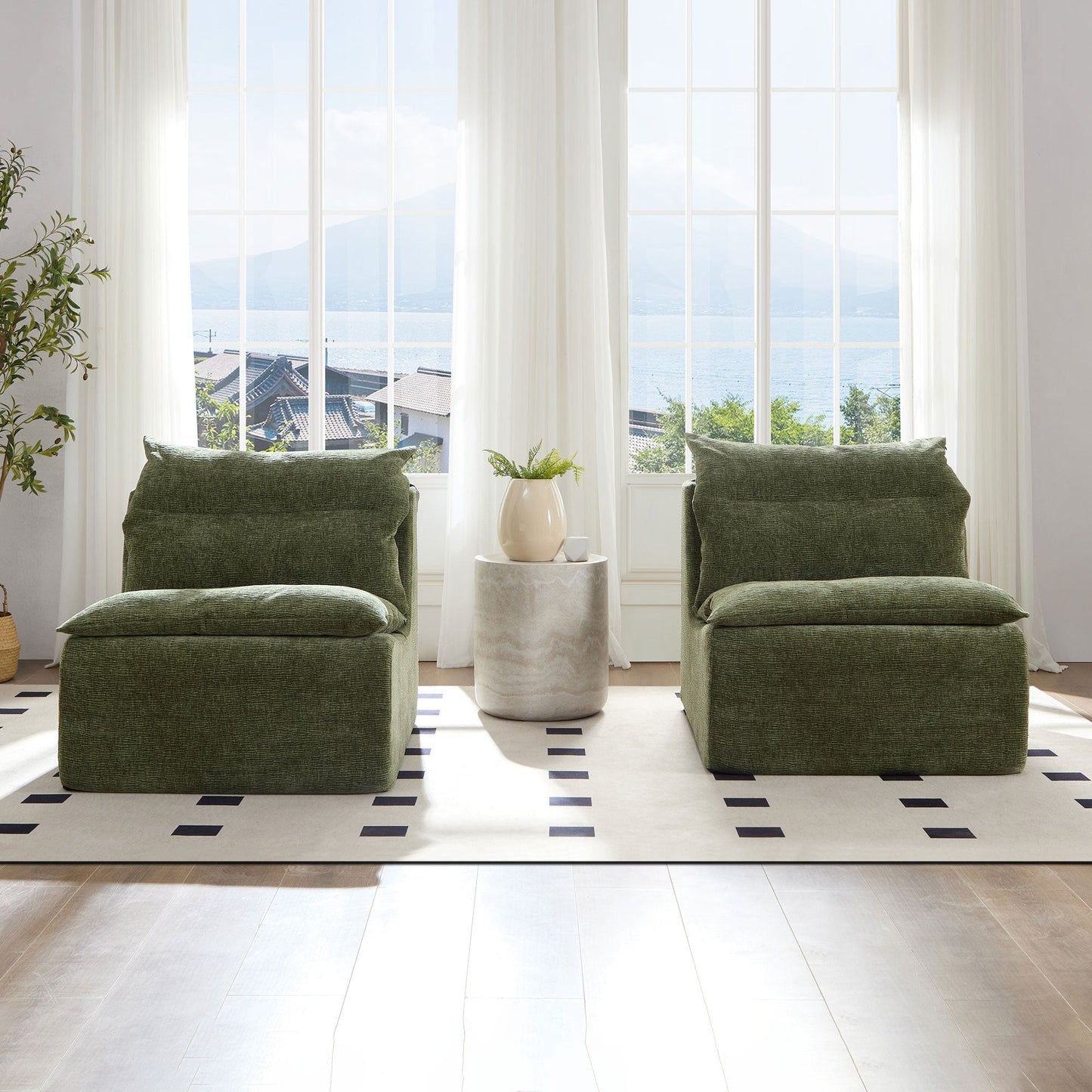 Minimalist Leisure Armless Lounger