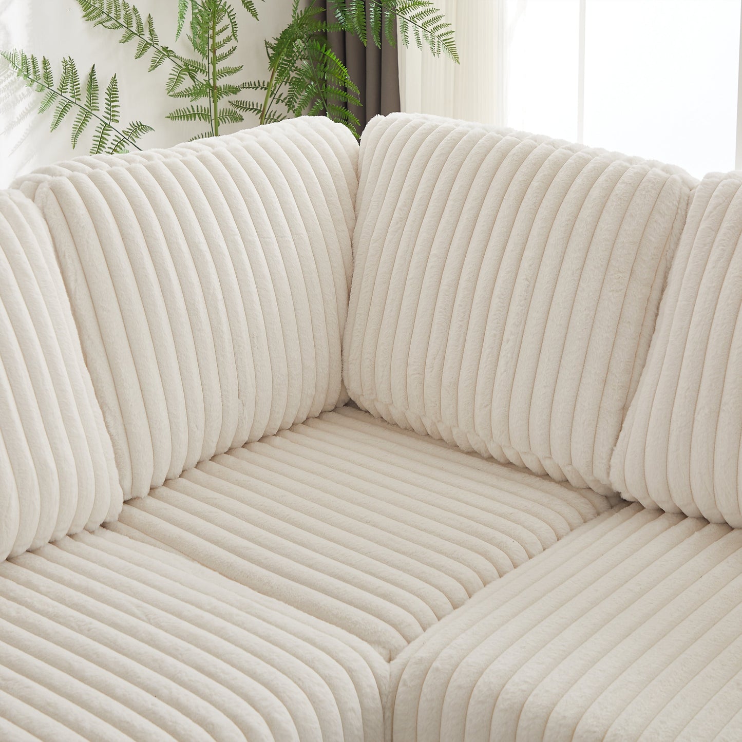 Delara Nest Oversized Corduroy Sectional