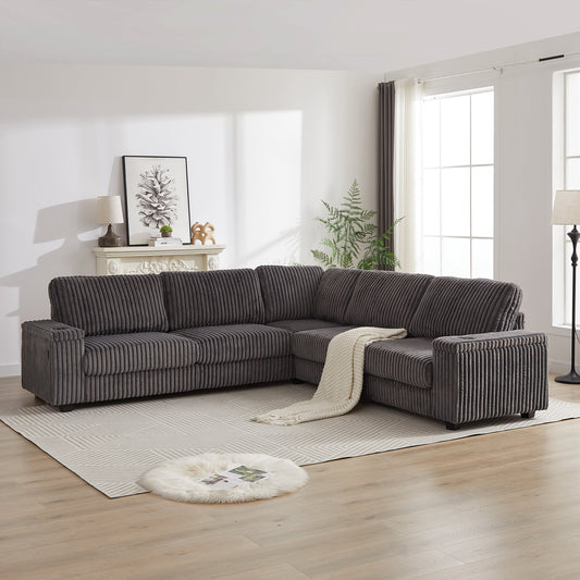 Delara Nest Oversized Corduroy Sectional