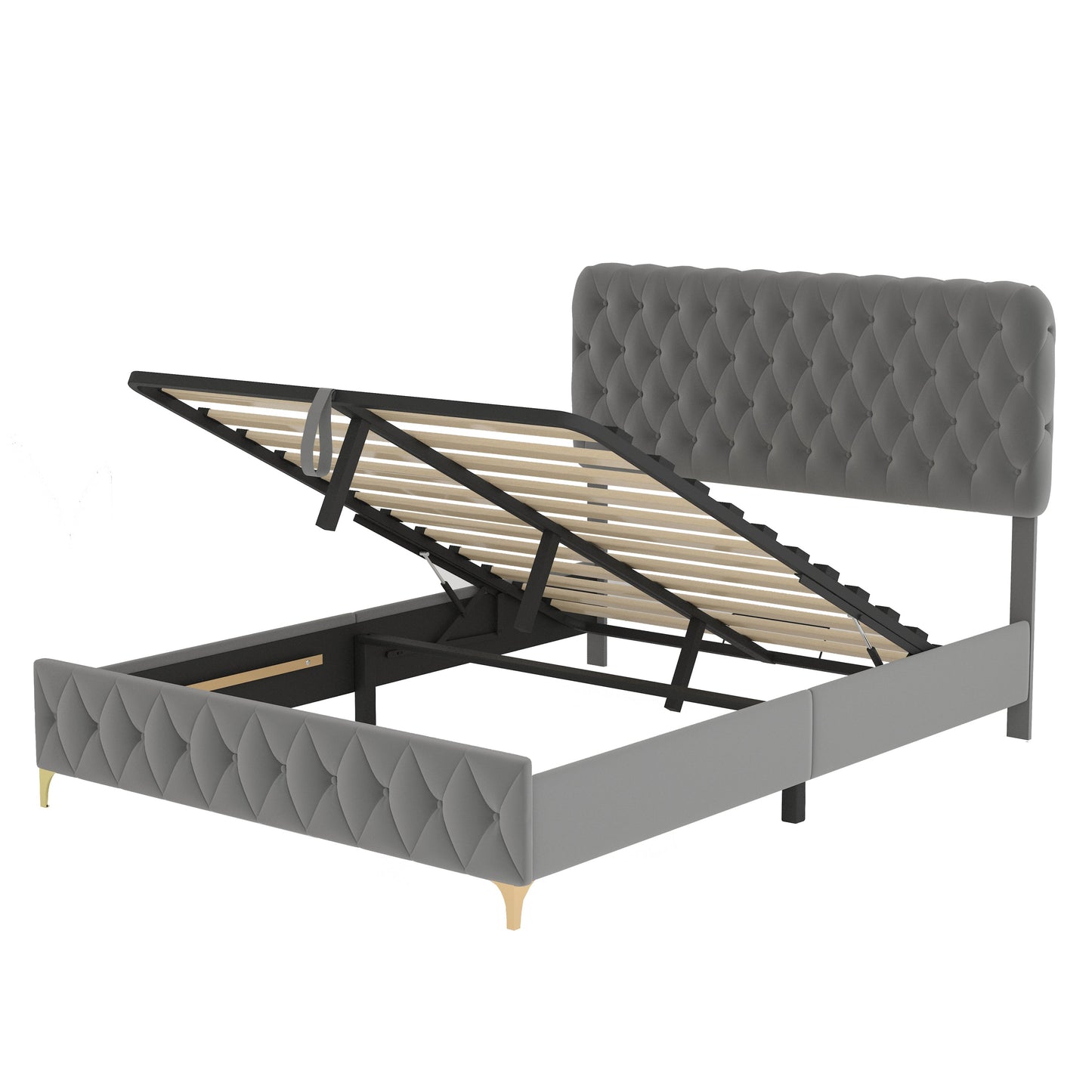 Queen Valente Platform Storage Bed
