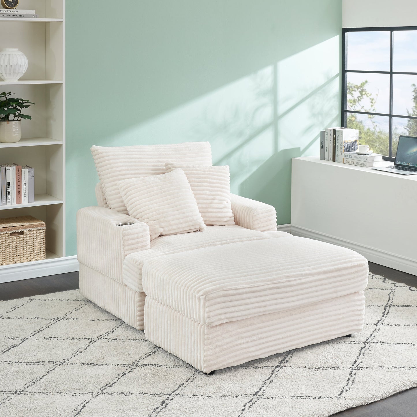 Delara Nest Armchair with Ottoman