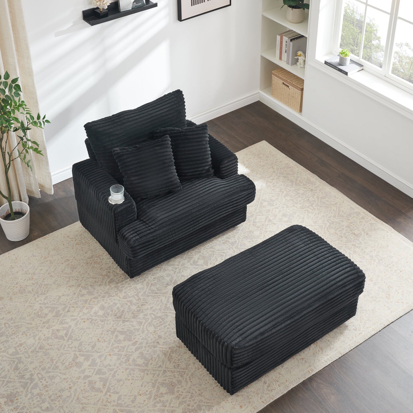 Delara Nest Armchair with Ottoman