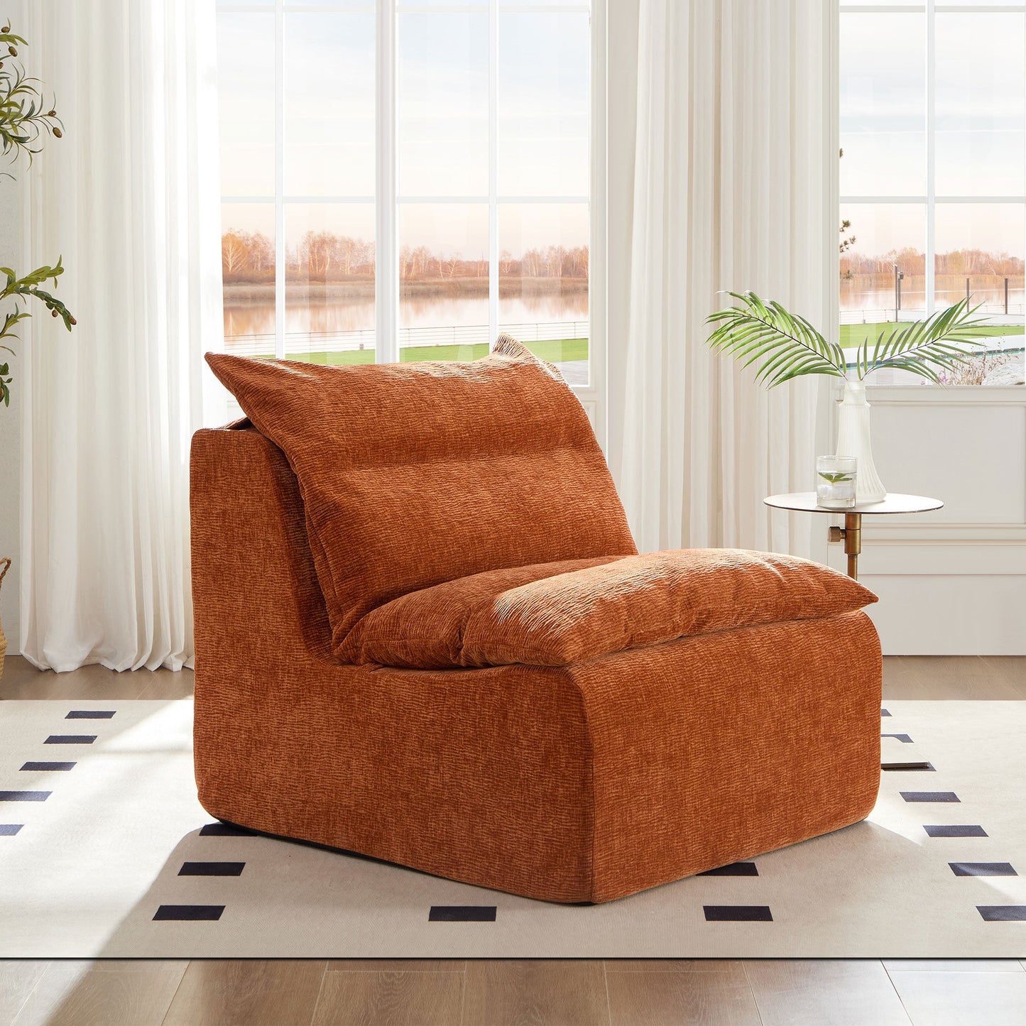 Minimalist Leisure Armless Lounger