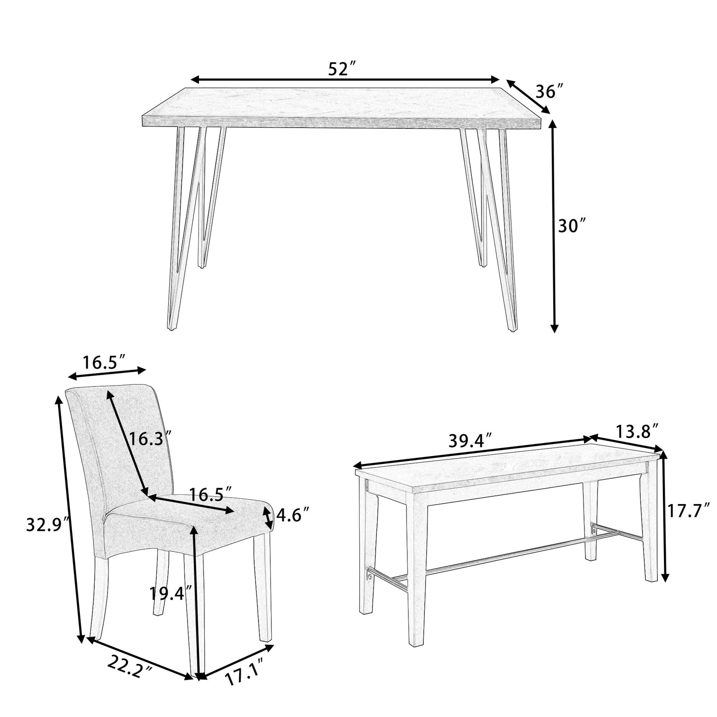 Sereno Élan Dining Table Set