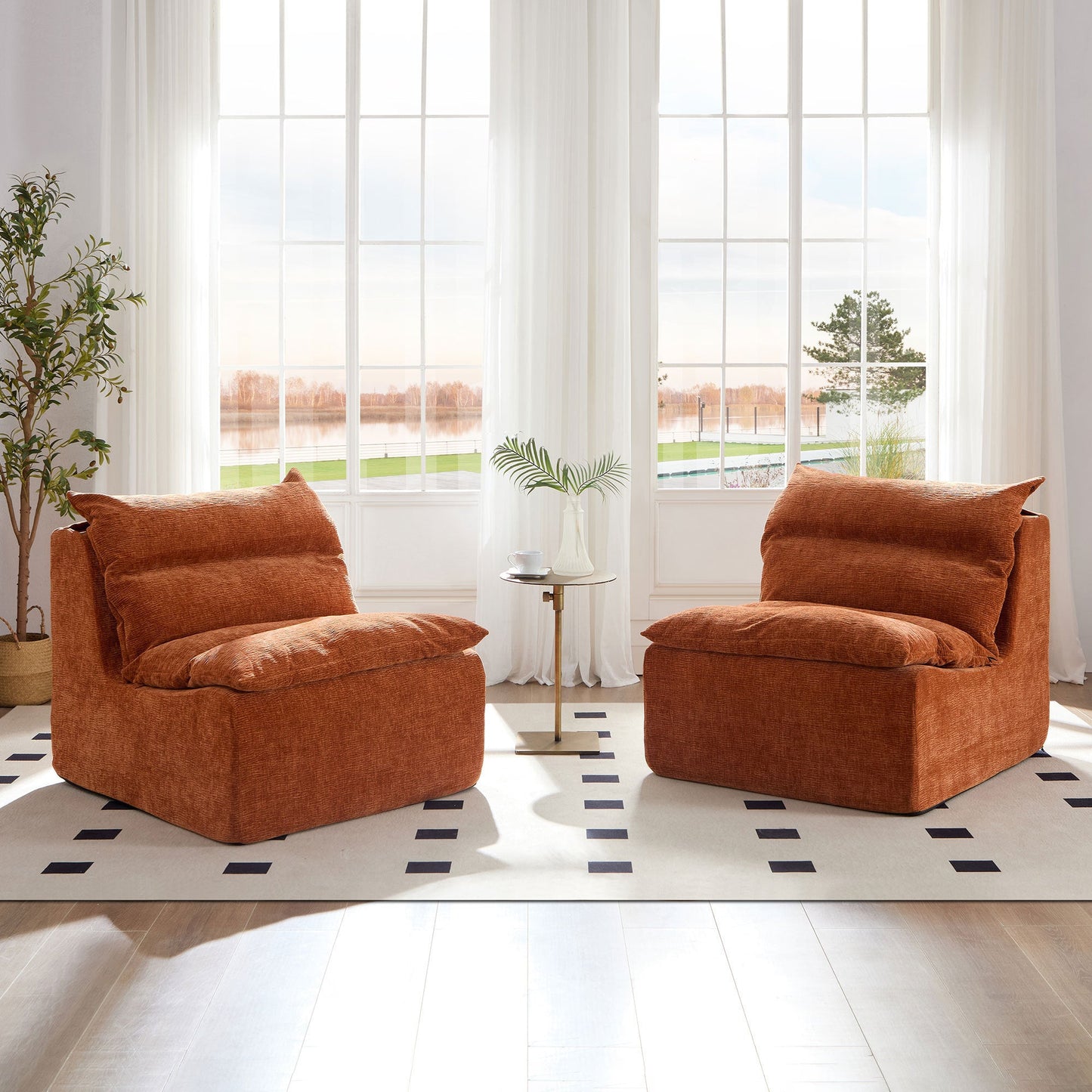 Minimalist Leisure Armless Lounger