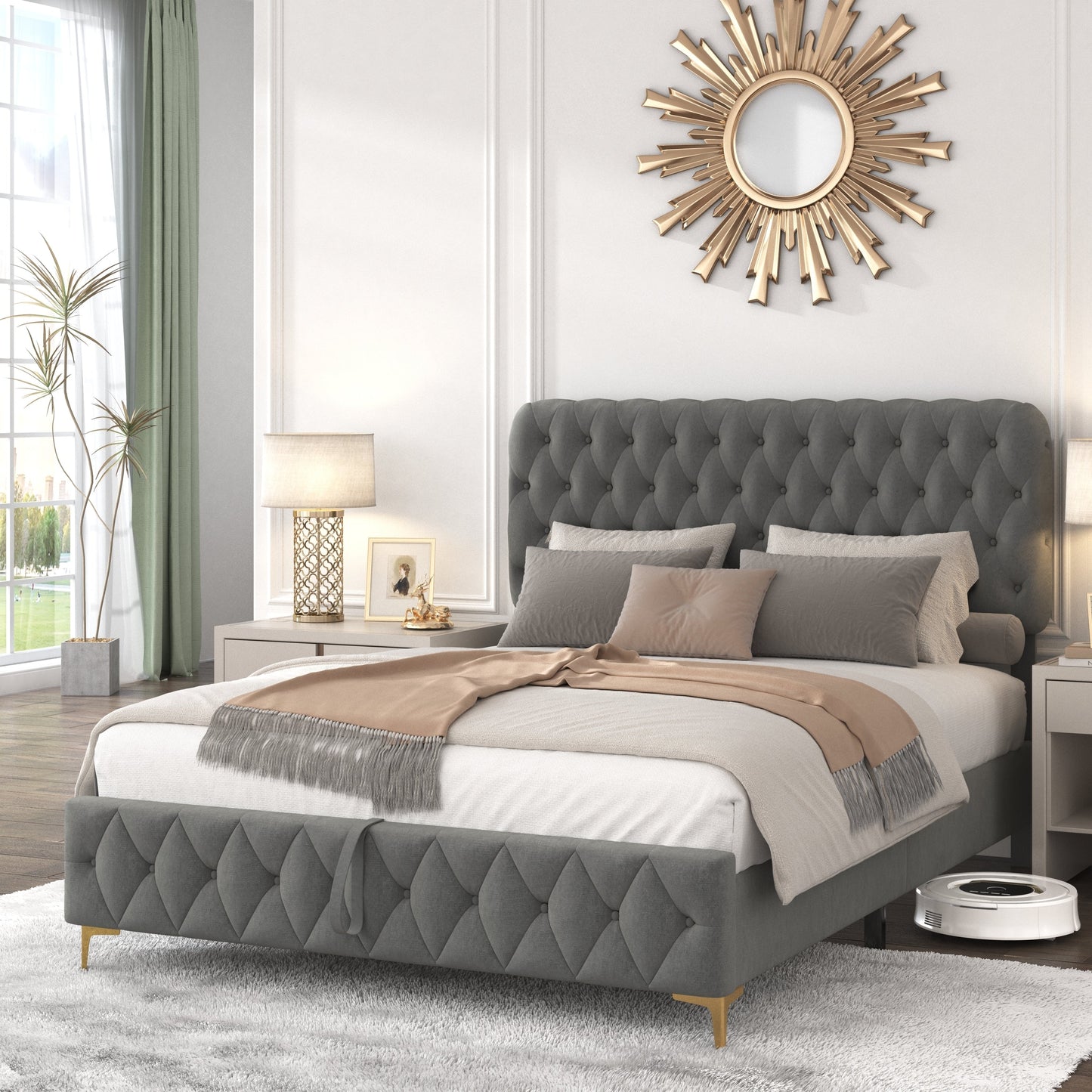 Queen Valente Platform Storage Bed