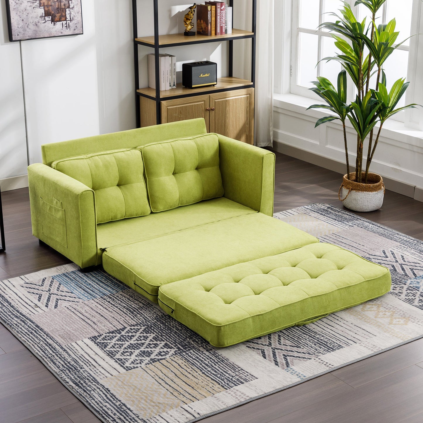 LuminaPull Green Loveseat Sofa