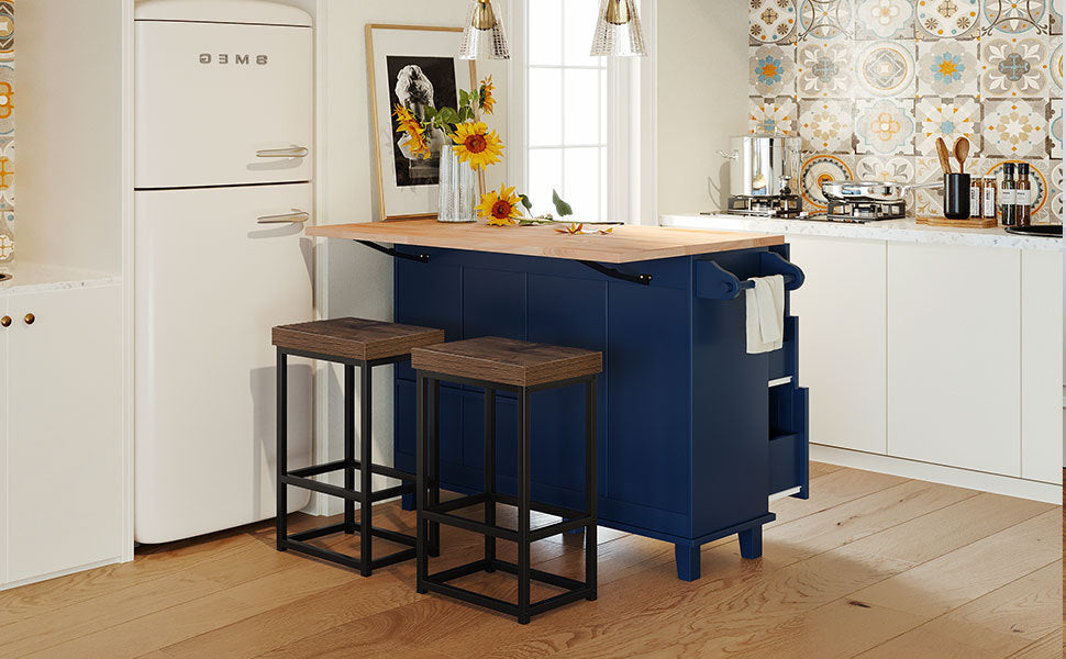 Farmhouse Kitchen Island Dining Set
