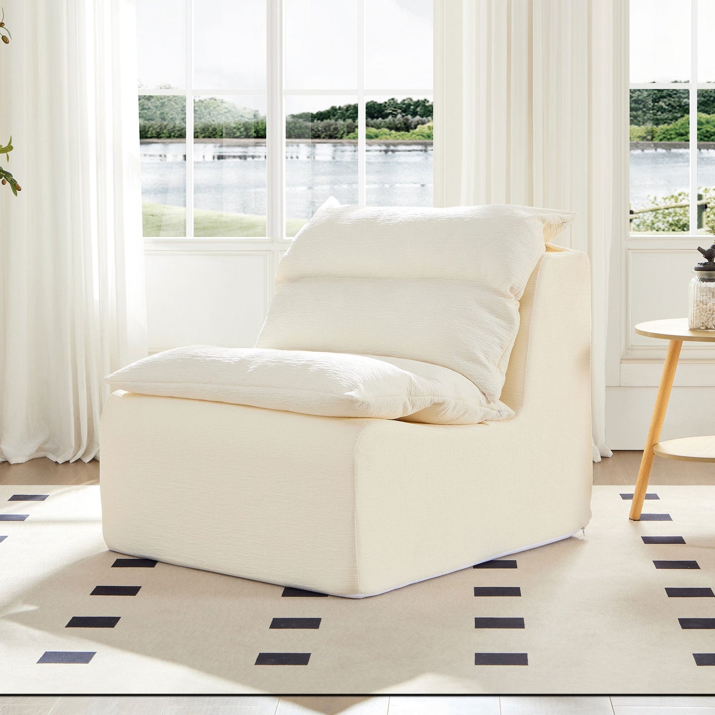 Minimalist Leisure Armless Lounger