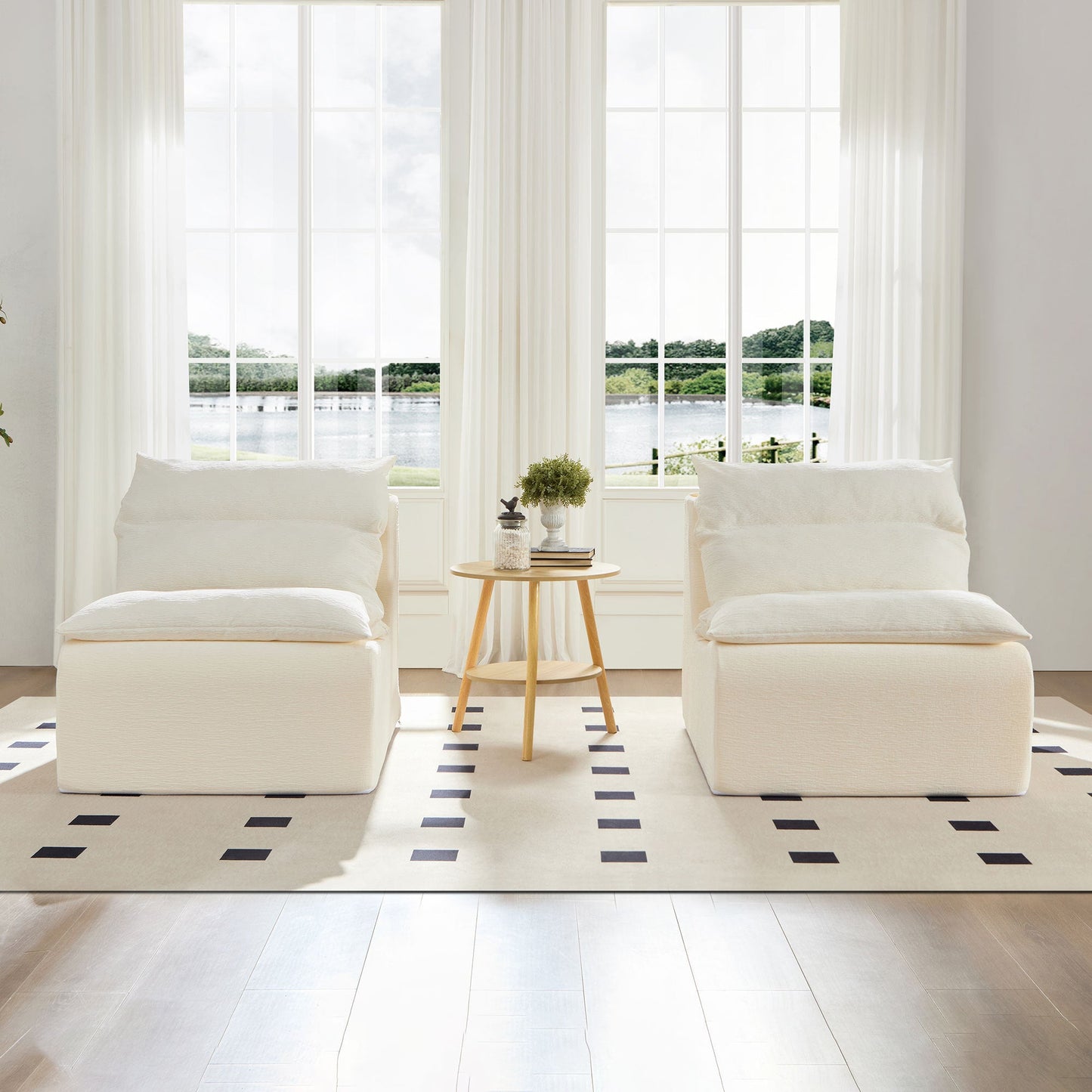 Minimalist Leisure Armless Lounger