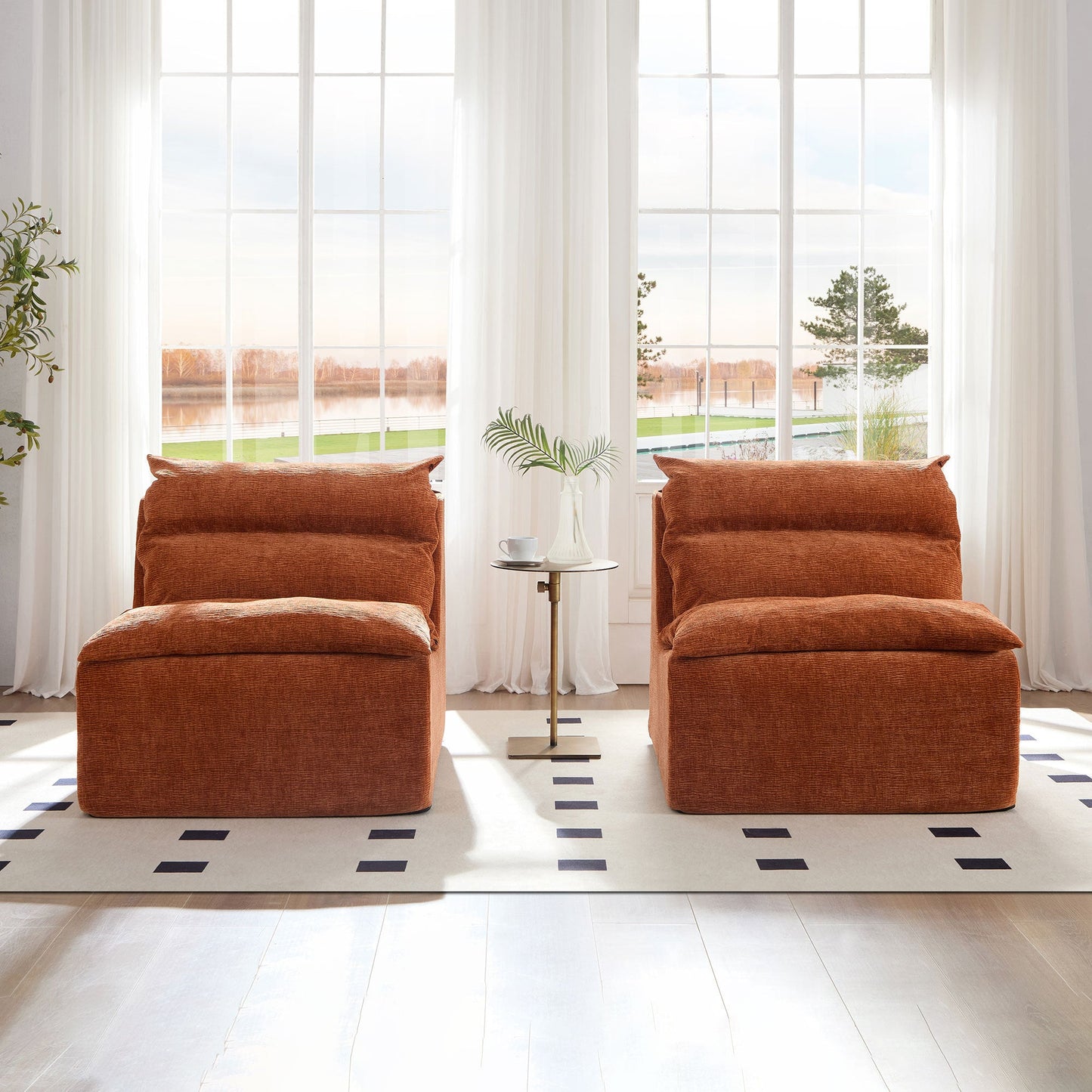 Minimalist Leisure Armless Lounger