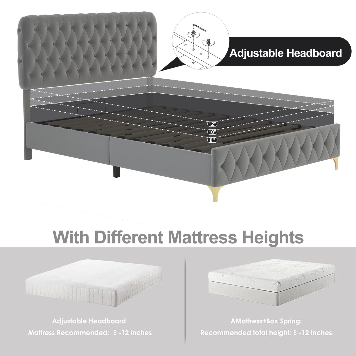 Queen Valente Platform Storage Bed