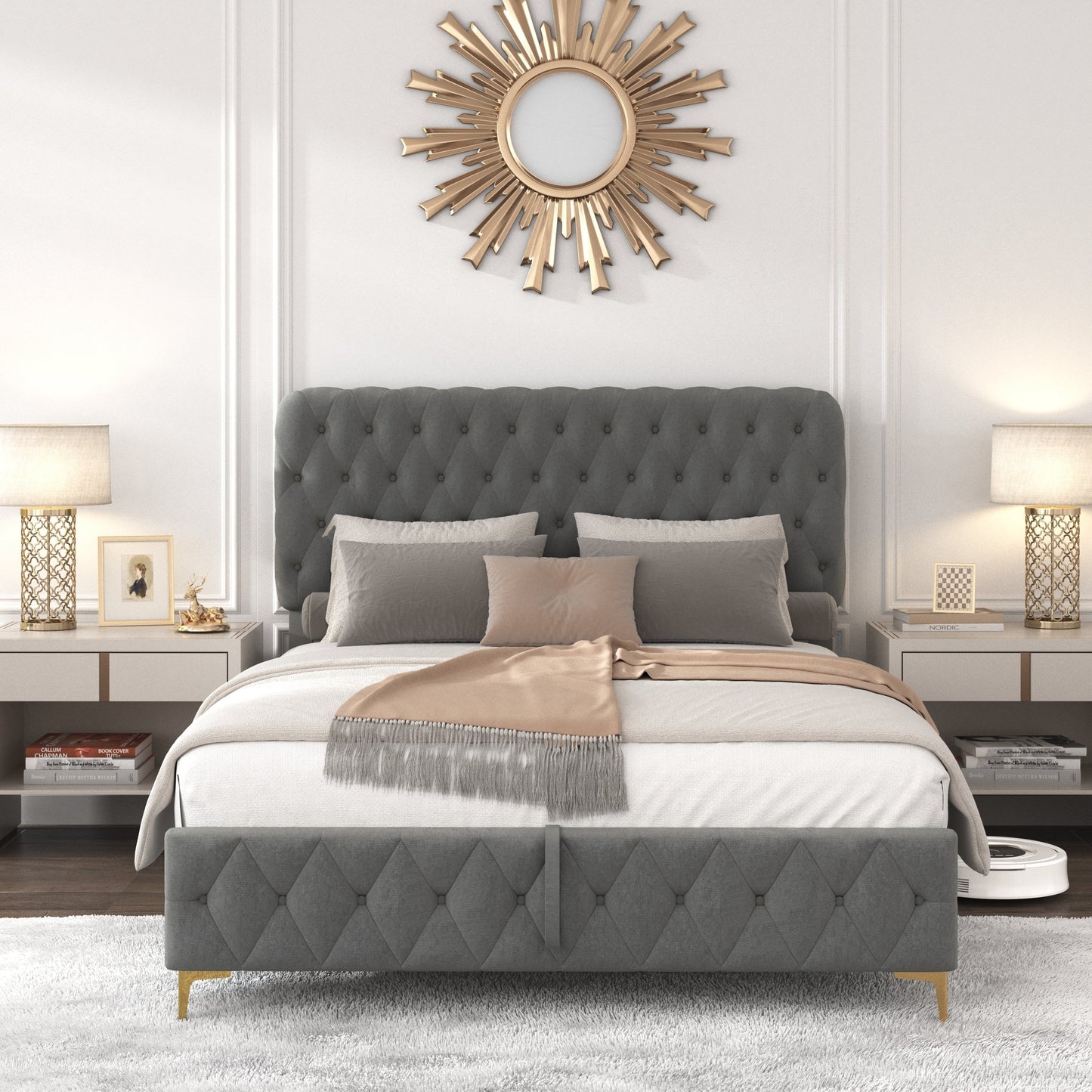 Queen Valente Platform Storage Bed