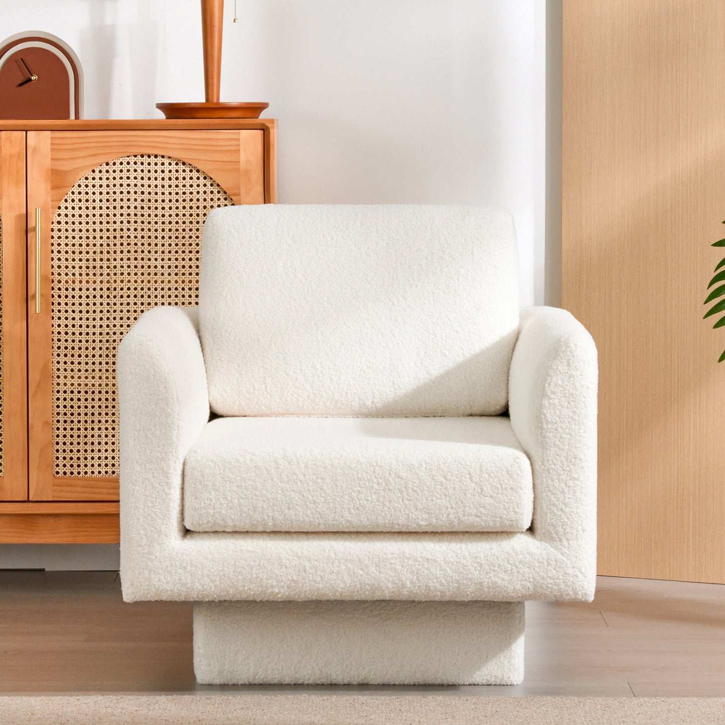 Serenity Teddy Sherpa Swivel Chair