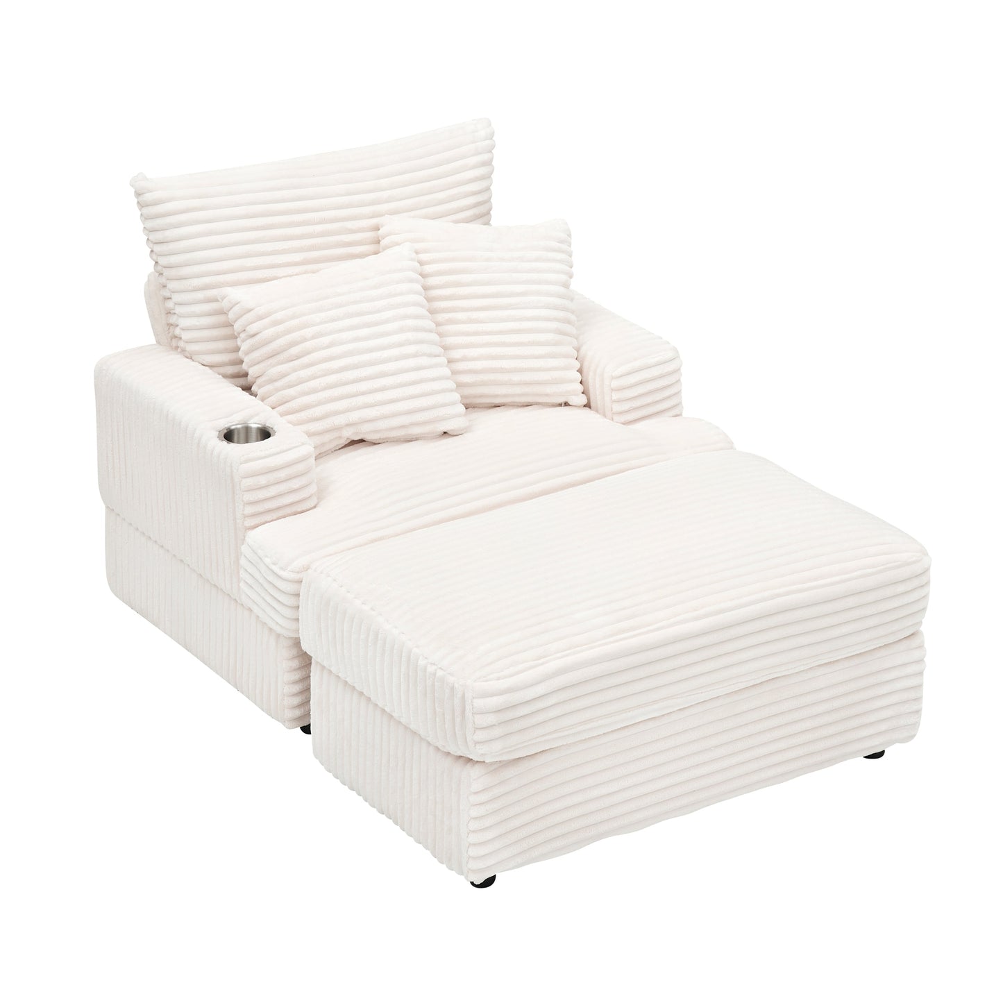 Delara Nest Armchair with Ottoman