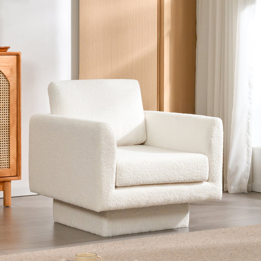 Serenity Teddy Sherpa Swivel Chair