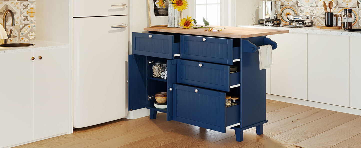 Farmhouse Kitchen Island Dining Set