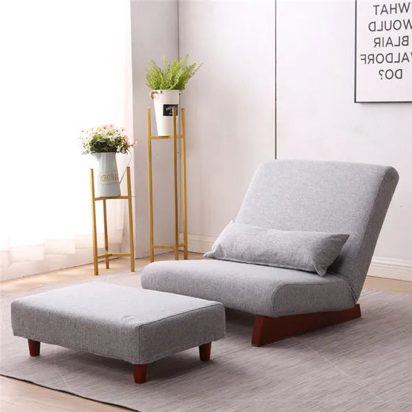 Aristo Compact Lounge Chair with Ottoman