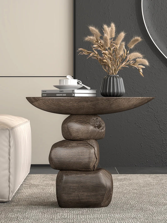 MoriZen Log Stone Table