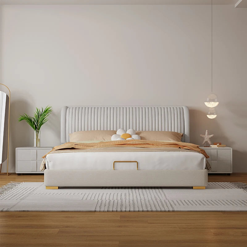 Lucien King Wooden Storage Bed