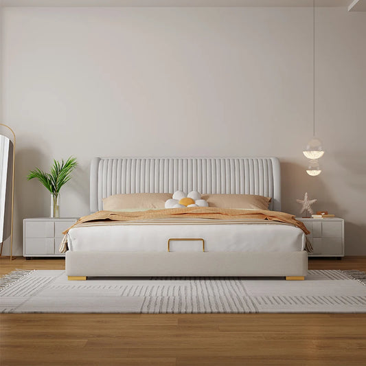 Lucien King Wooden Storage Bed