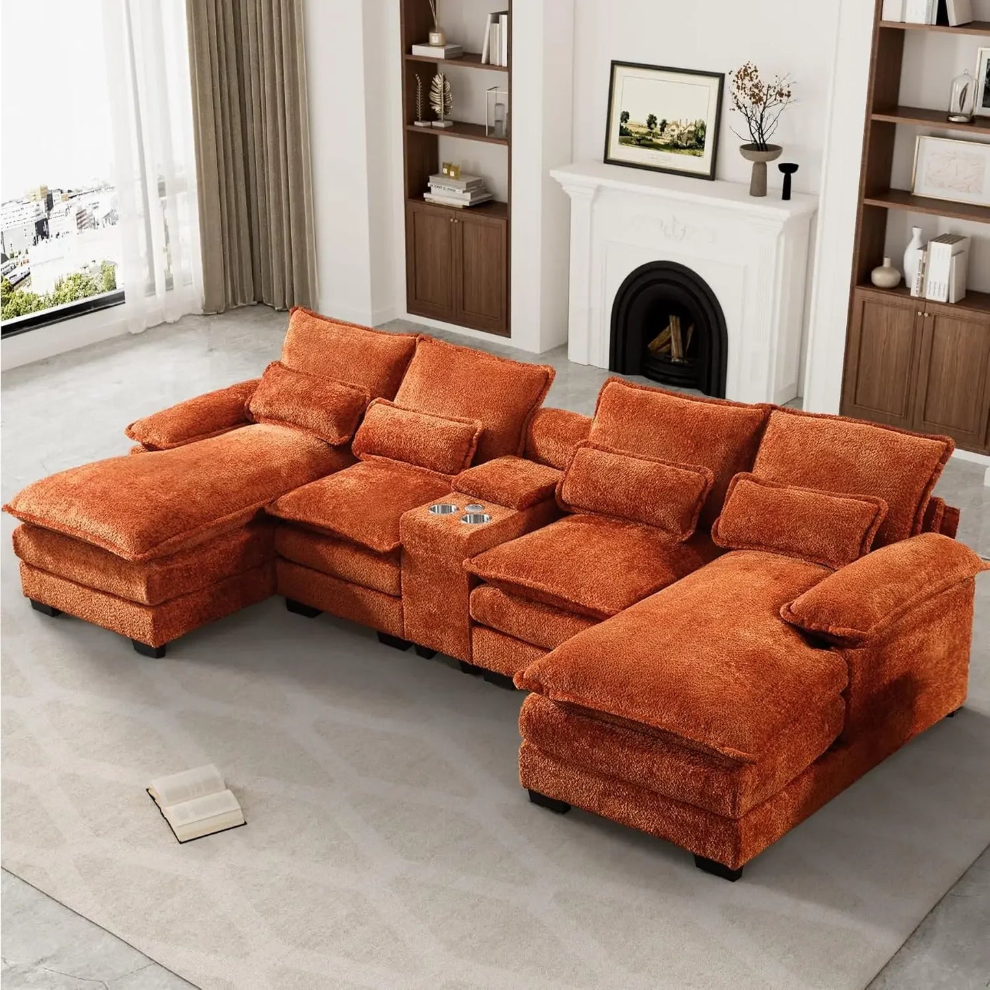 Elara Fluffy Chenille Couch