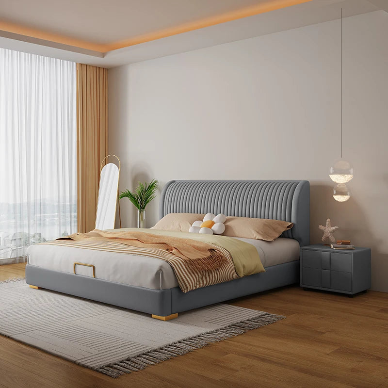 Lucien King Wooden Storage Bed