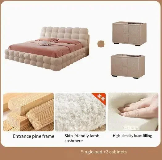 Queen Snow Haven Upholstered Platform Bed
