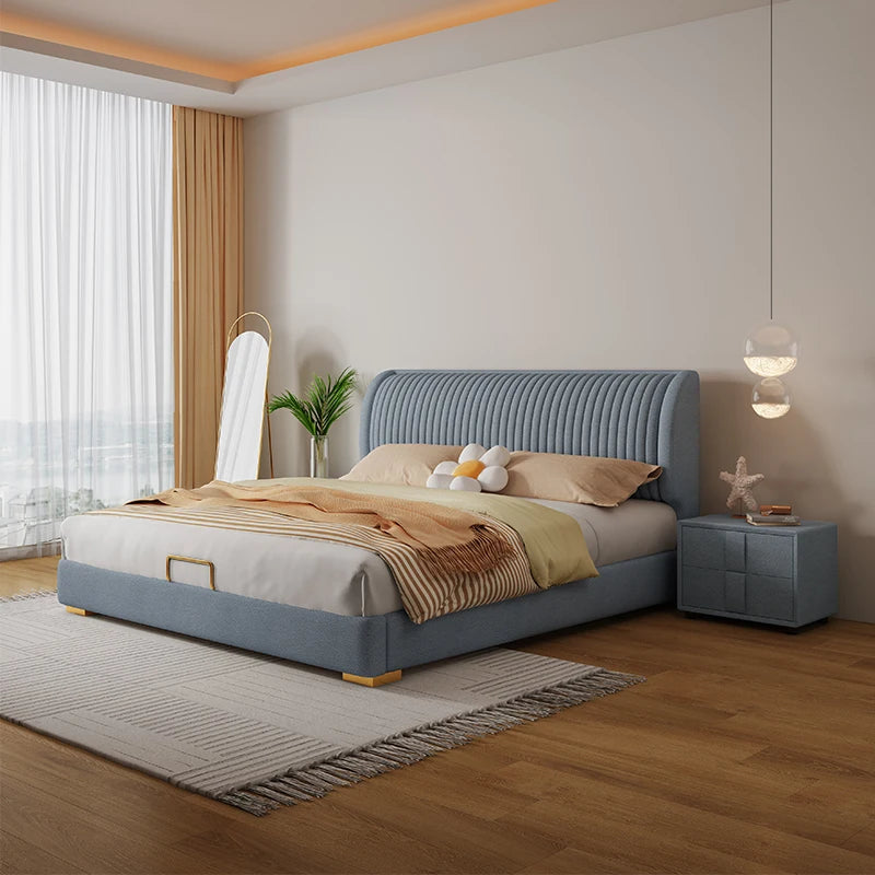Lucien King Wooden Storage Bed