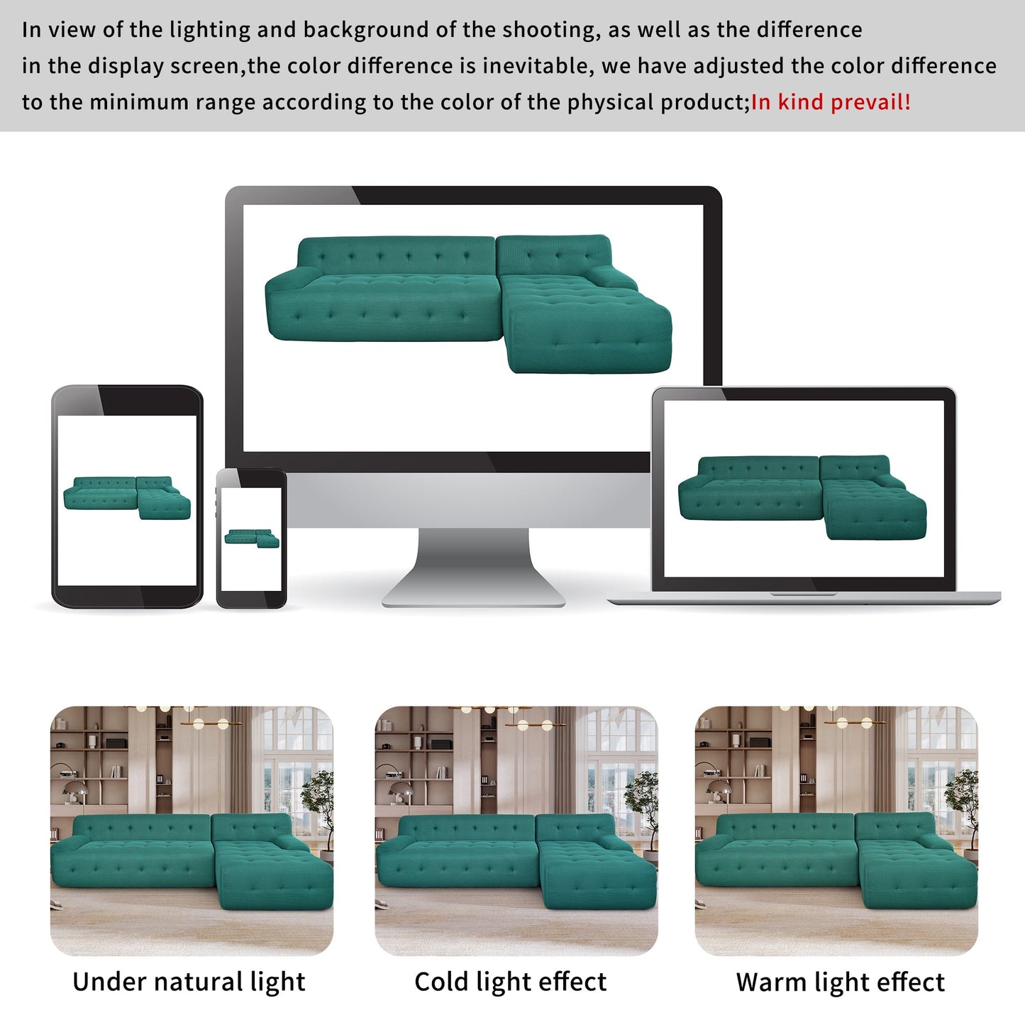 Gavriel Edge L-Shaped Minimalist Couch