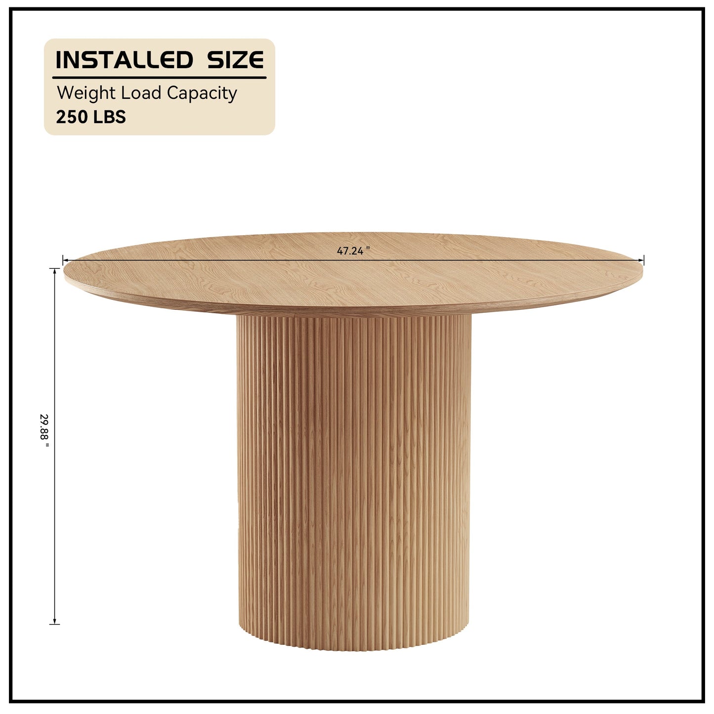 Orion Oak Round Table