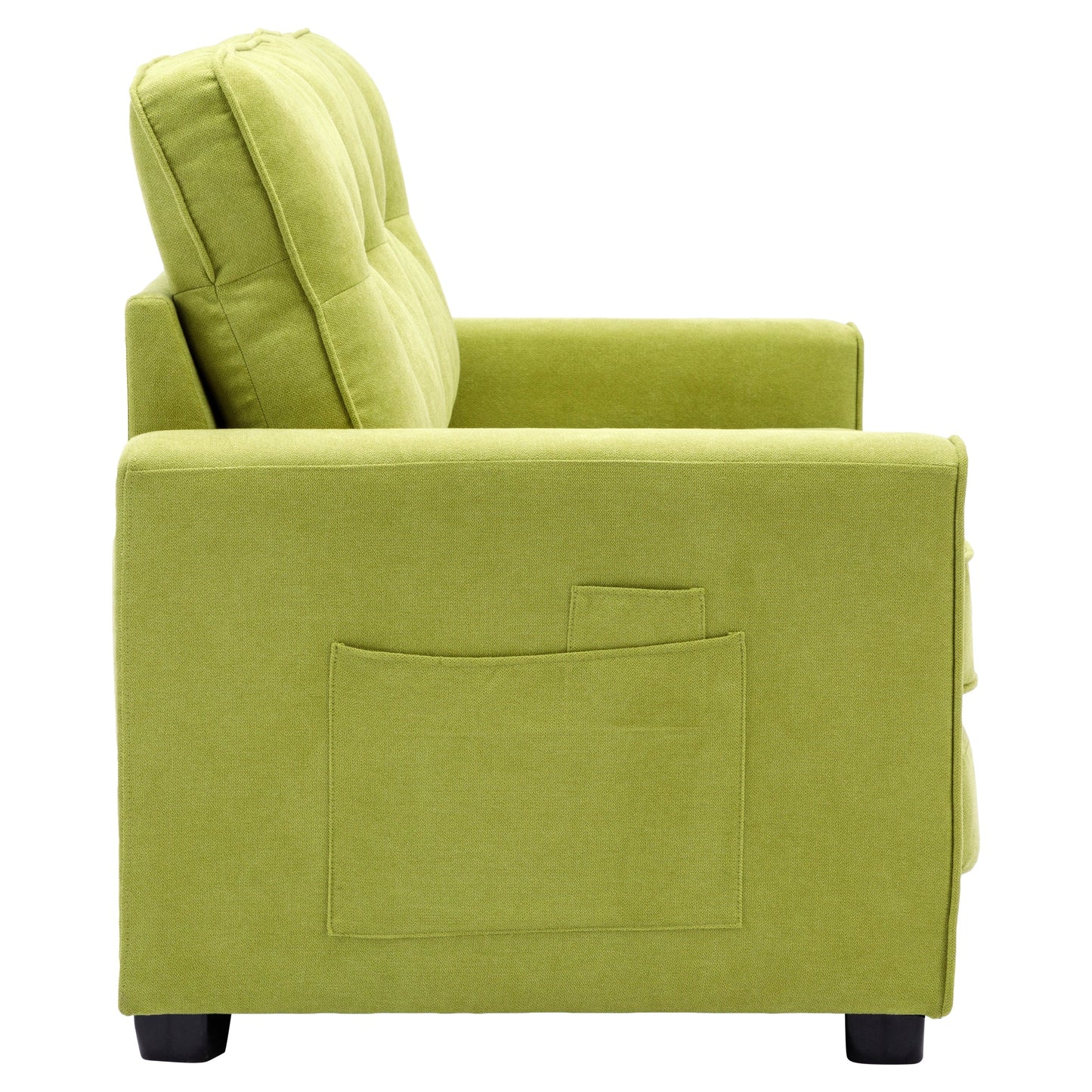 LuminaPull Green Loveseat Sofa