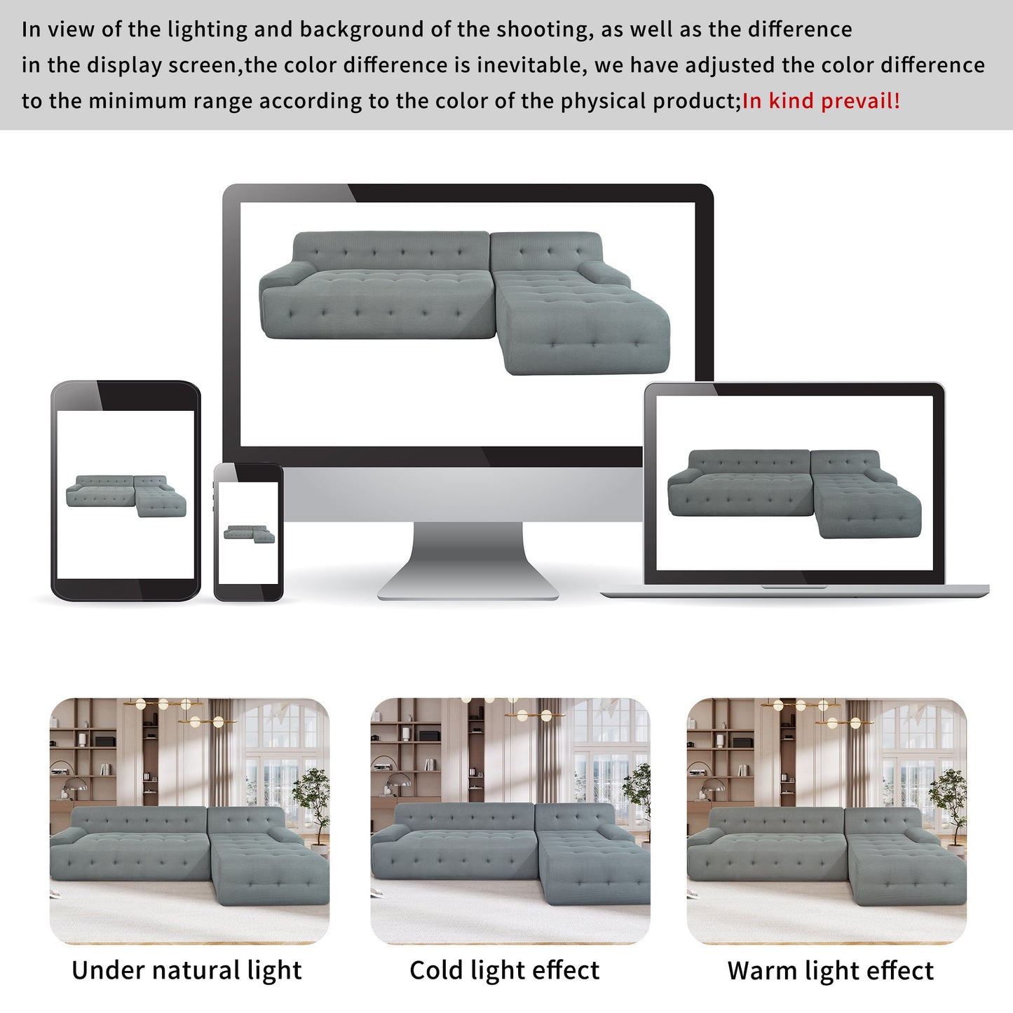 Gavriel Edge L-Shaped Minimalist Couch