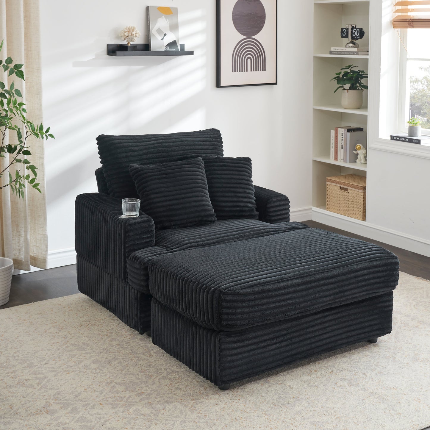 Delara Nest Armchair with Ottoman